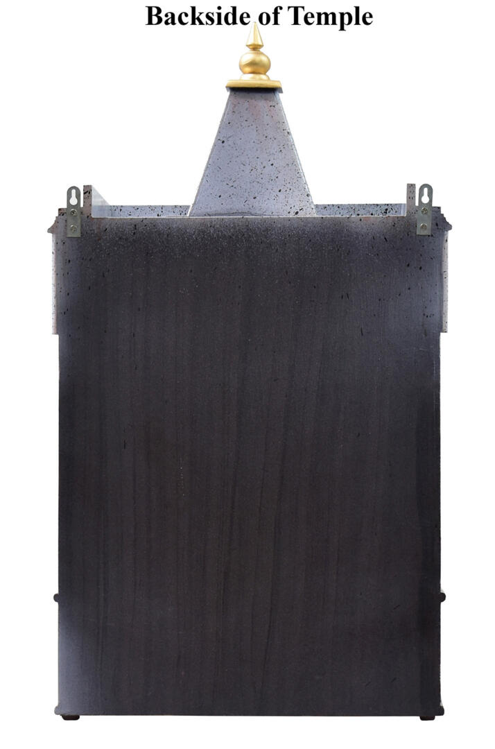 Silver Pooja Temple/Mandir with Tray and One Drawer - Side Closed - Image 5